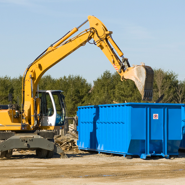 can i choose the location where the residential dumpster will be placed in Copperopolis CA